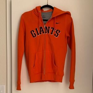 Nike Orange Giants Full-Zip Hoodie